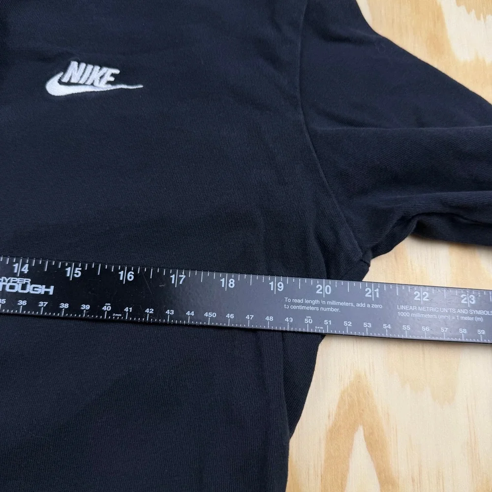 Nike Sportswear Mens Black Jersey Hoodie Futura Logo Pullover 807249-010 Size M